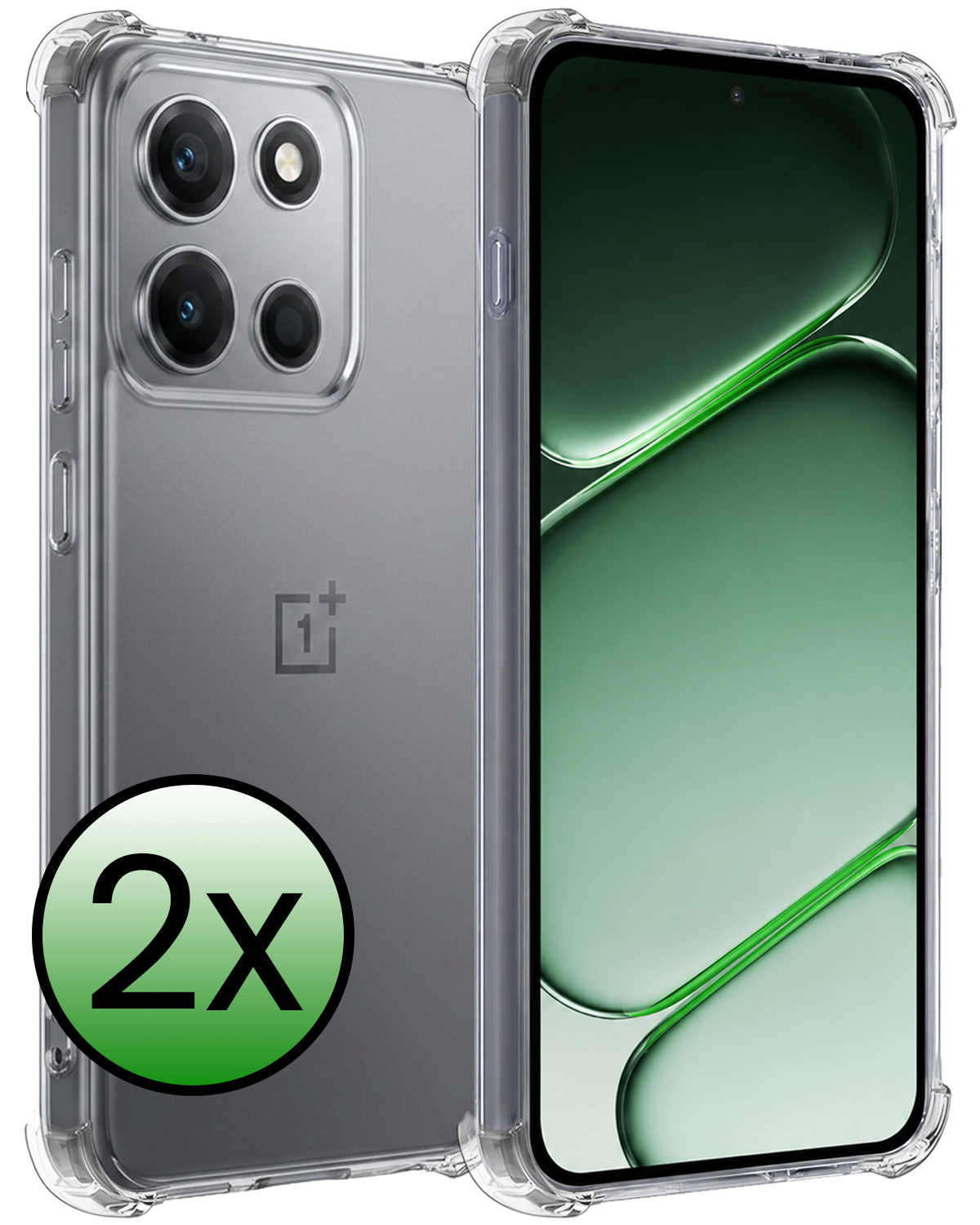 BASEY. BASEY. OnePlus Nord 6 Hoesje Shockproof - Transparant - 2 PACK