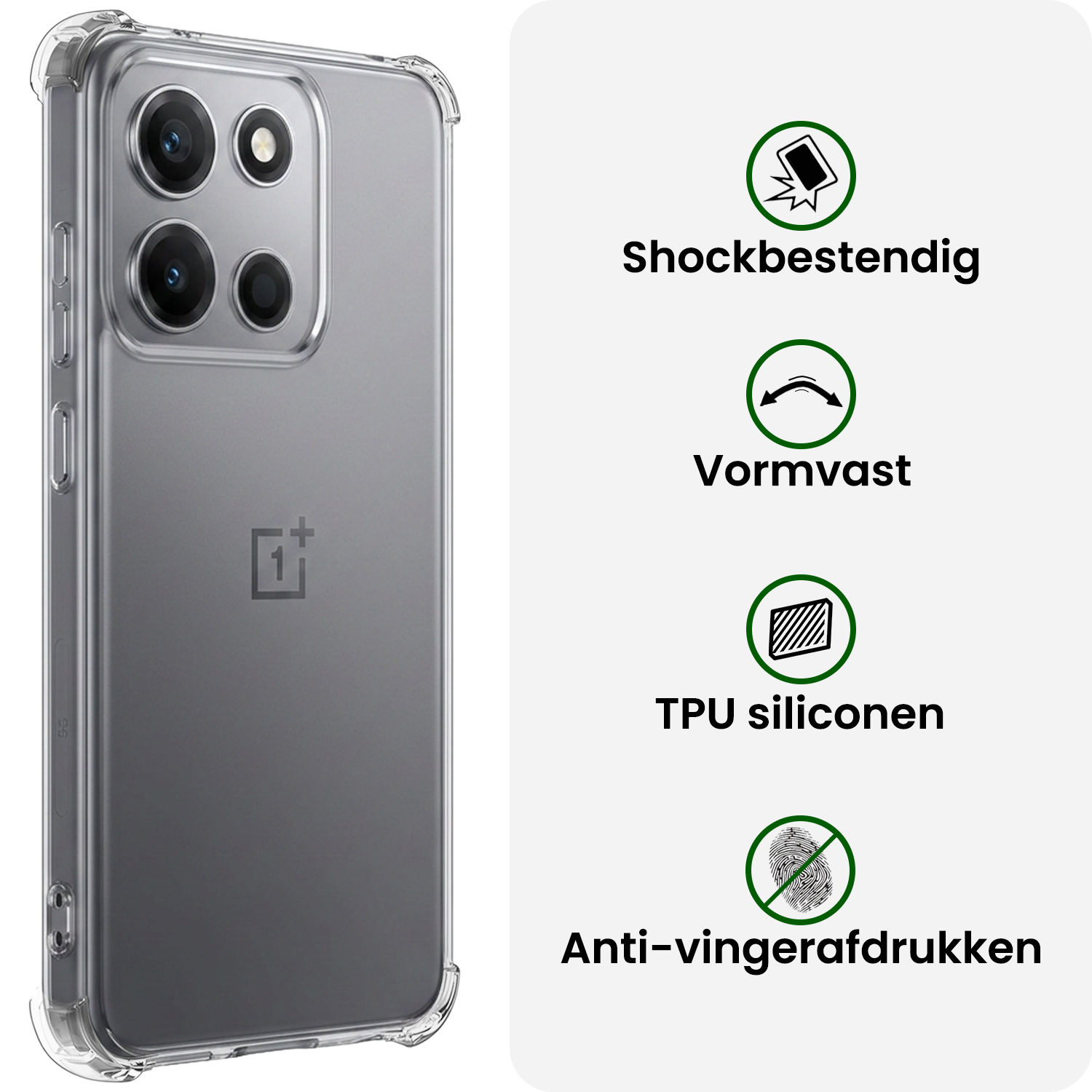 BASEY. BASEY. OnePlus Nord 6 Hoesje Shockproof Met Screenprotector