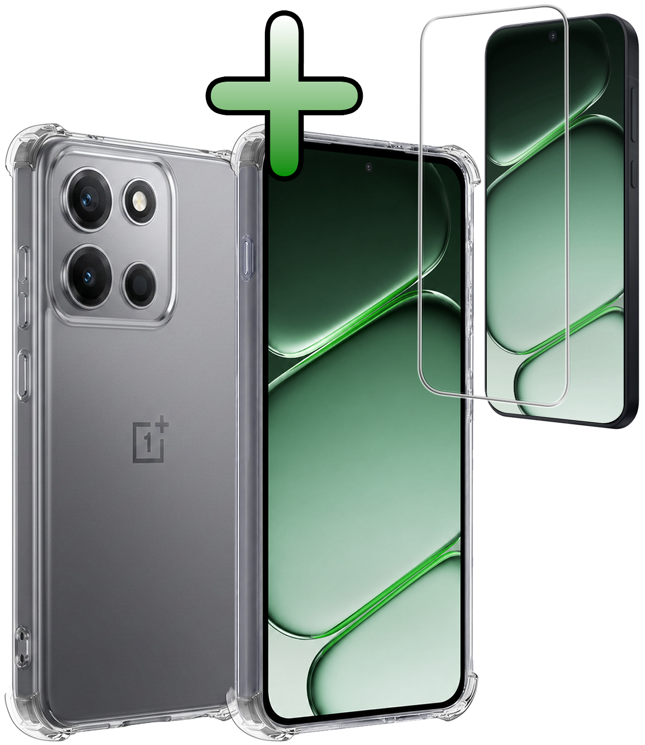 BASEY. BASEY. OnePlus Nord 6 Hoesje Shockproof Met Screenprotector
