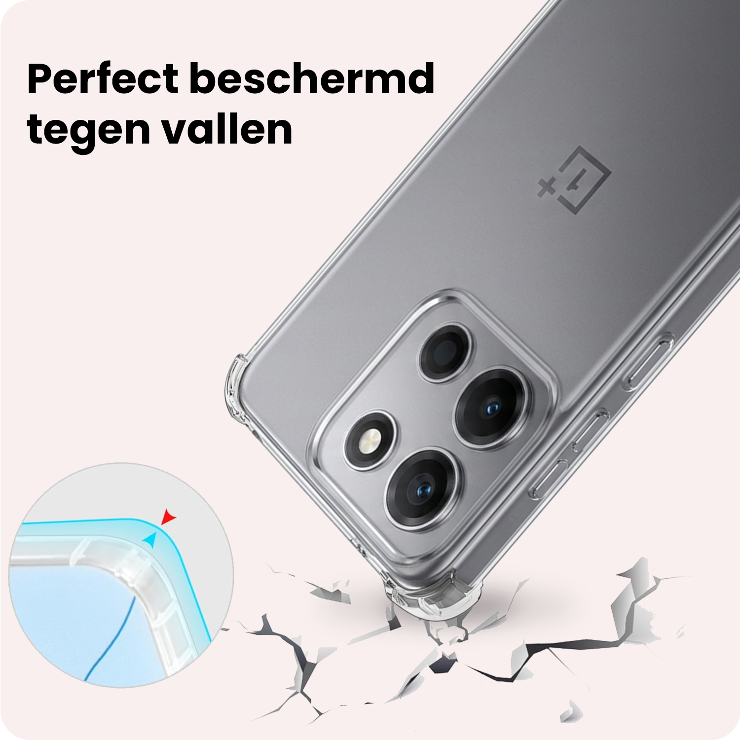 NoXx NoXx OnePlus Nord 6 Hoesje Shockproof Met Screenprotector