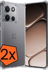 Nomfy Nomfy OnePlus Nord 6 Hoesje Shockproof - Transparant - 2 PACK