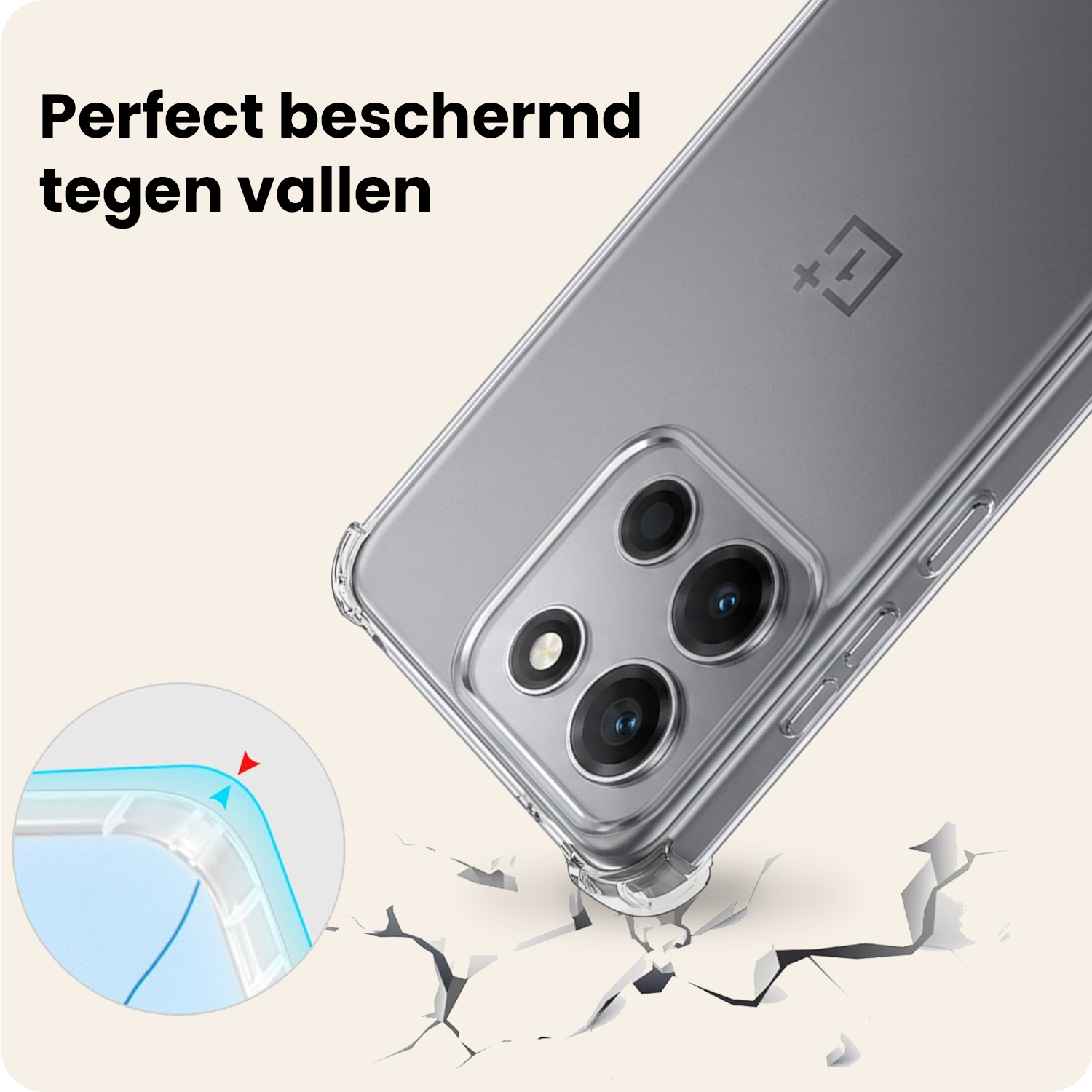 Nomfy Nomfy OnePlus Nord 6 Hoesje Shockproof Met Screenprotector