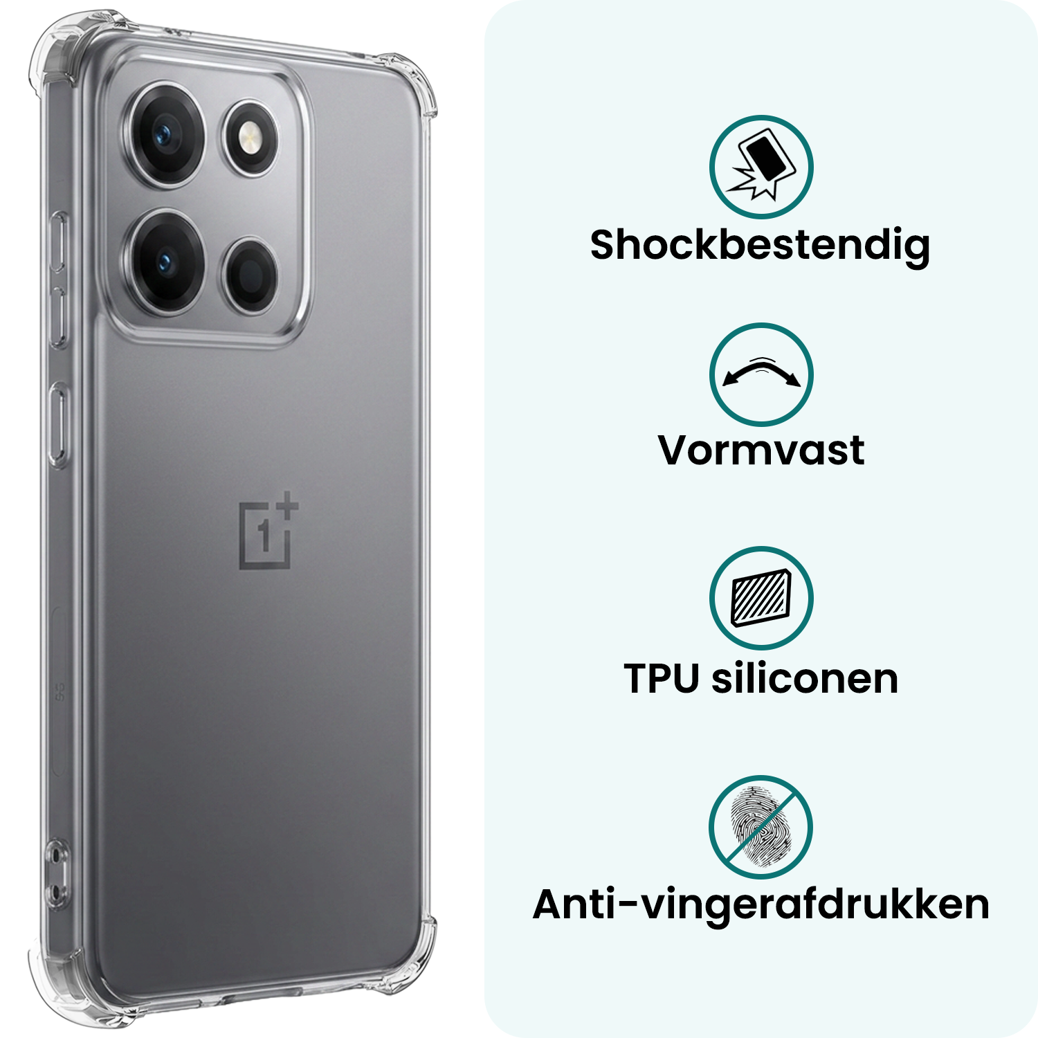 Forterra Forterra OnePlus Nord 6 Hoesje Shockproof - Transparant