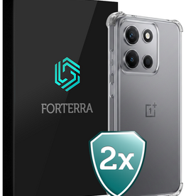 Forterra Forterra OnePlus Nord 6 Hoesje Shockproof - Transparant - 2 PACK