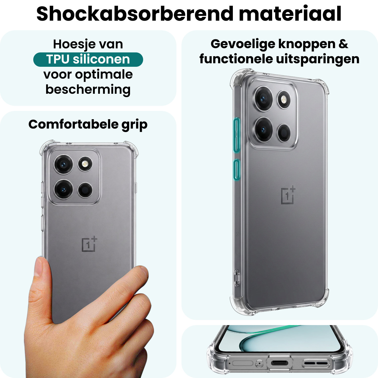 Forterra Forterra OnePlus Nord 6 Hoesje Shockproof Met Screenprotector