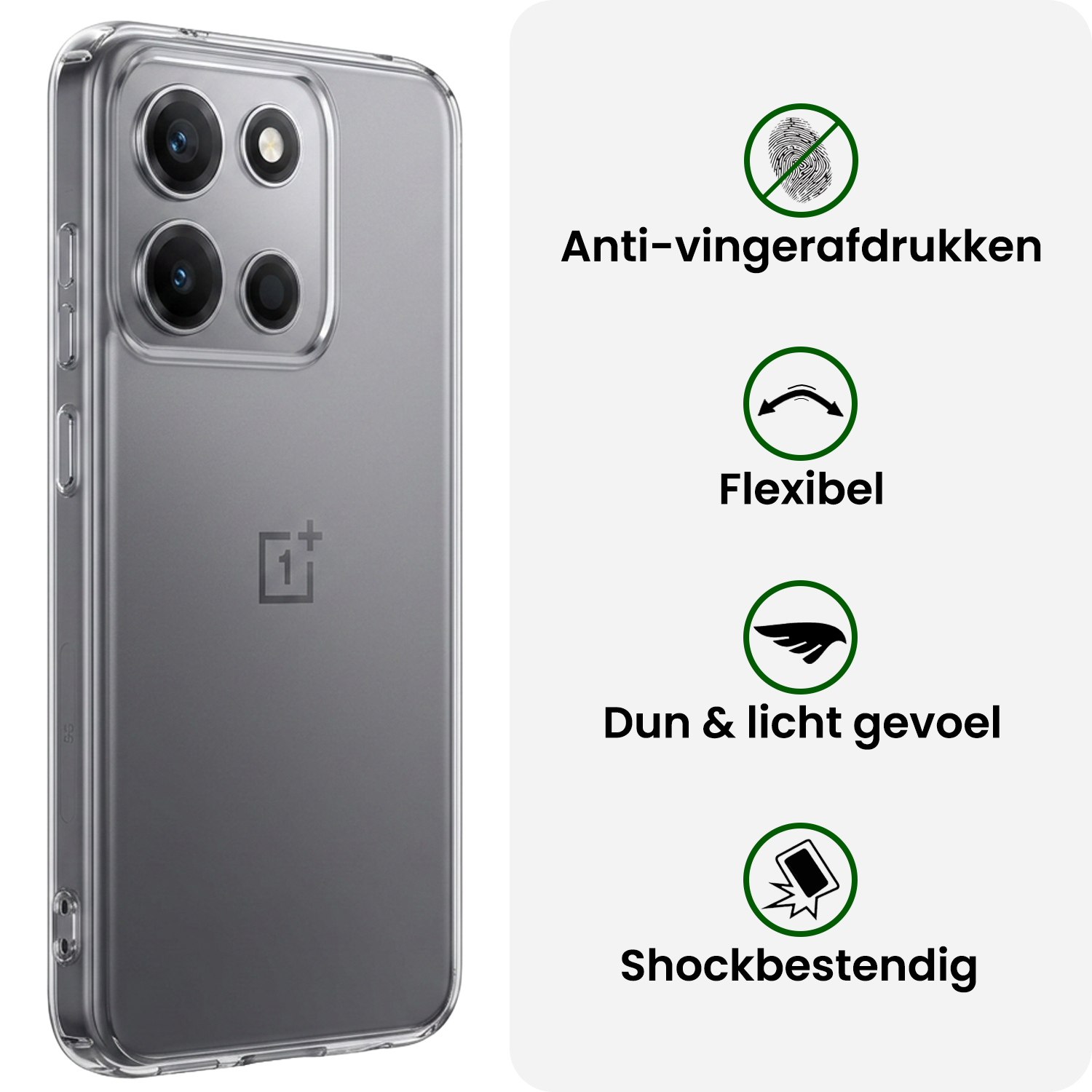 BASEY. BASEY. OnePlus Nord 6 Hoesje Siliconen - Transparant - 2 PACK