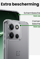 BASEY. BASEY. OnePlus Nord 6 Hoesje Siliconen Met Screenprotector - Transparant
