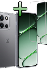 BASEY. BASEY. OnePlus Nord 6 Hoesje Siliconen Met Screenprotector - Transparant