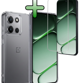BASEY. BASEY. OnePlus Nord 6 Hoesje Siliconen Met Screenprotector - Transparant