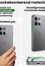 BASEY. BASEY. OnePlus Nord 6 Hoesje Siliconen Met 2x Screenprotector - Transparant
