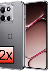 NoXx NoXx OnePlus Nord 6 Hoesje Siliconen - Transparant - 2 PACK
