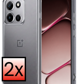 NoXx NoXx OnePlus Nord 6 Hoesje Siliconen - Transparant - 2 PACK