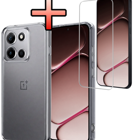 NoXx NoXx OnePlus Nord 6 Hoesje Siliconen Met Screenprotector - Transparant