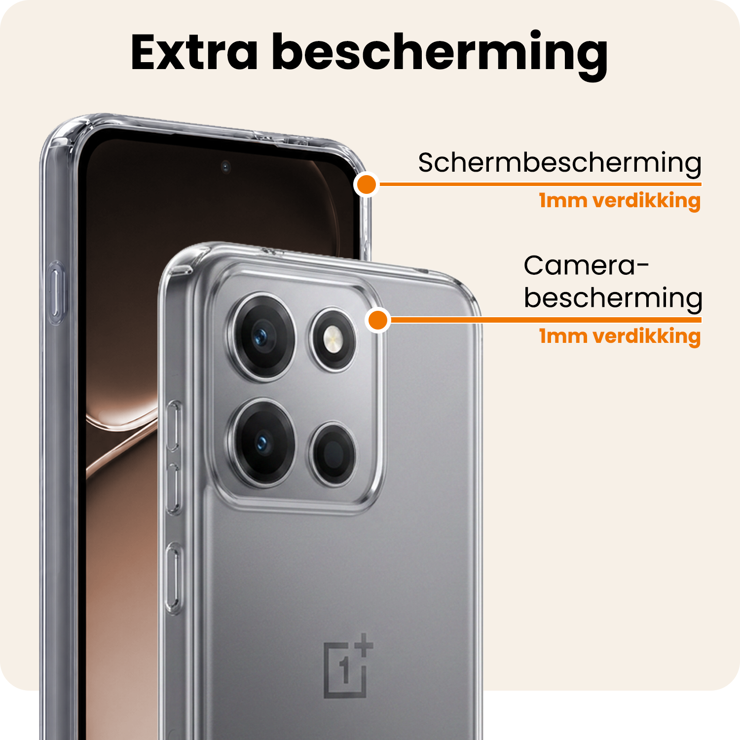 Nomfy Nomfy OnePlus Nord 6 Hoesje Siliconen - Transparant