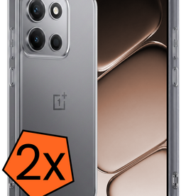 Nomfy Nomfy OnePlus Nord 6 Hoesje Siliconen - Transparant - 2 PACK