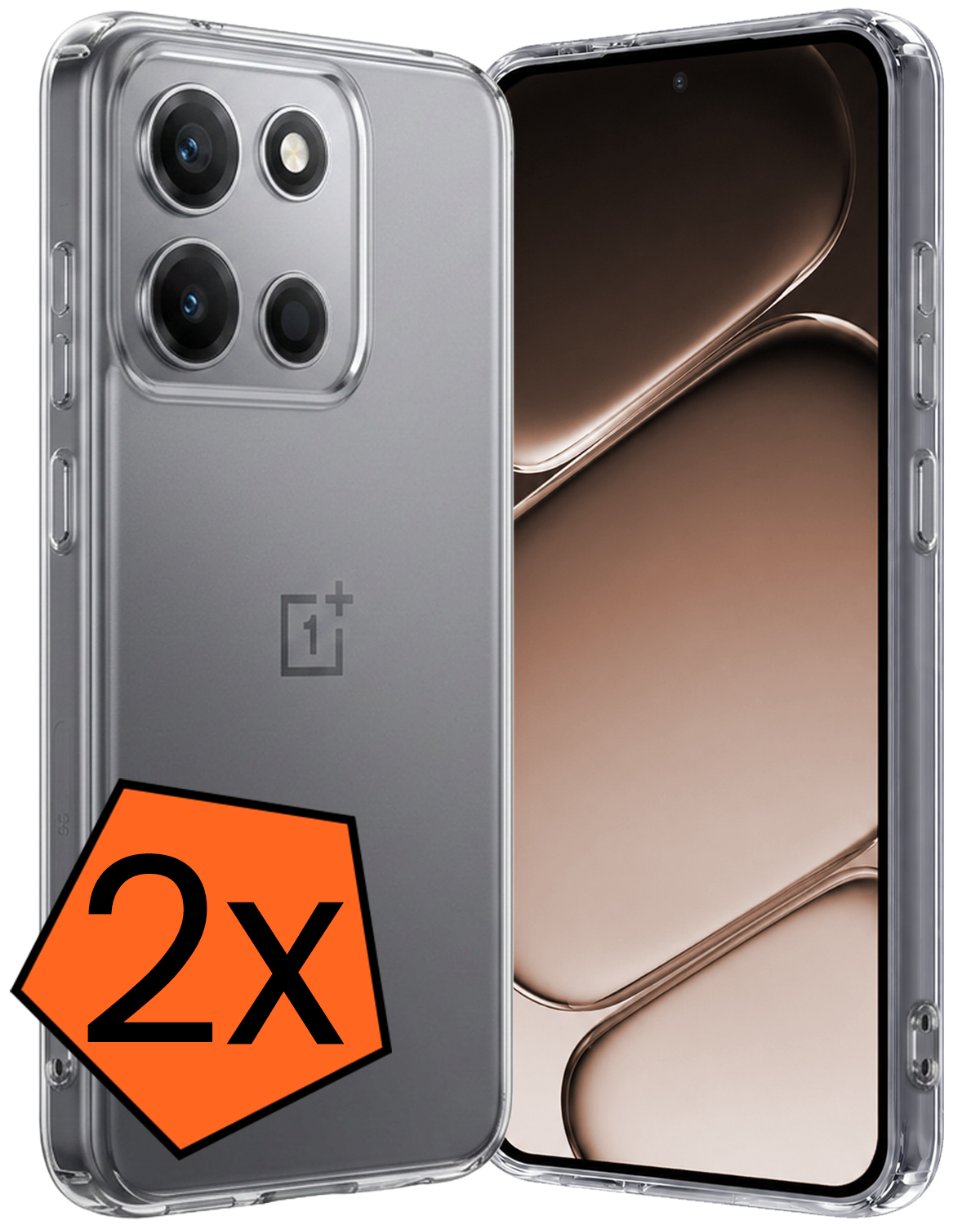Nomfy Nomfy OnePlus Nord 6 Hoesje Siliconen - Transparant - 2 PACK