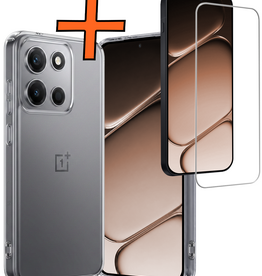 Nomfy Nomfy OnePlus Nord 6 Hoesje Siliconen Met Screenprotector - Transparant