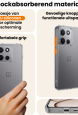 Nomfy Nomfy OnePlus Nord 6 Hoesje Siliconen Met 2x Screenprotector - Transparant