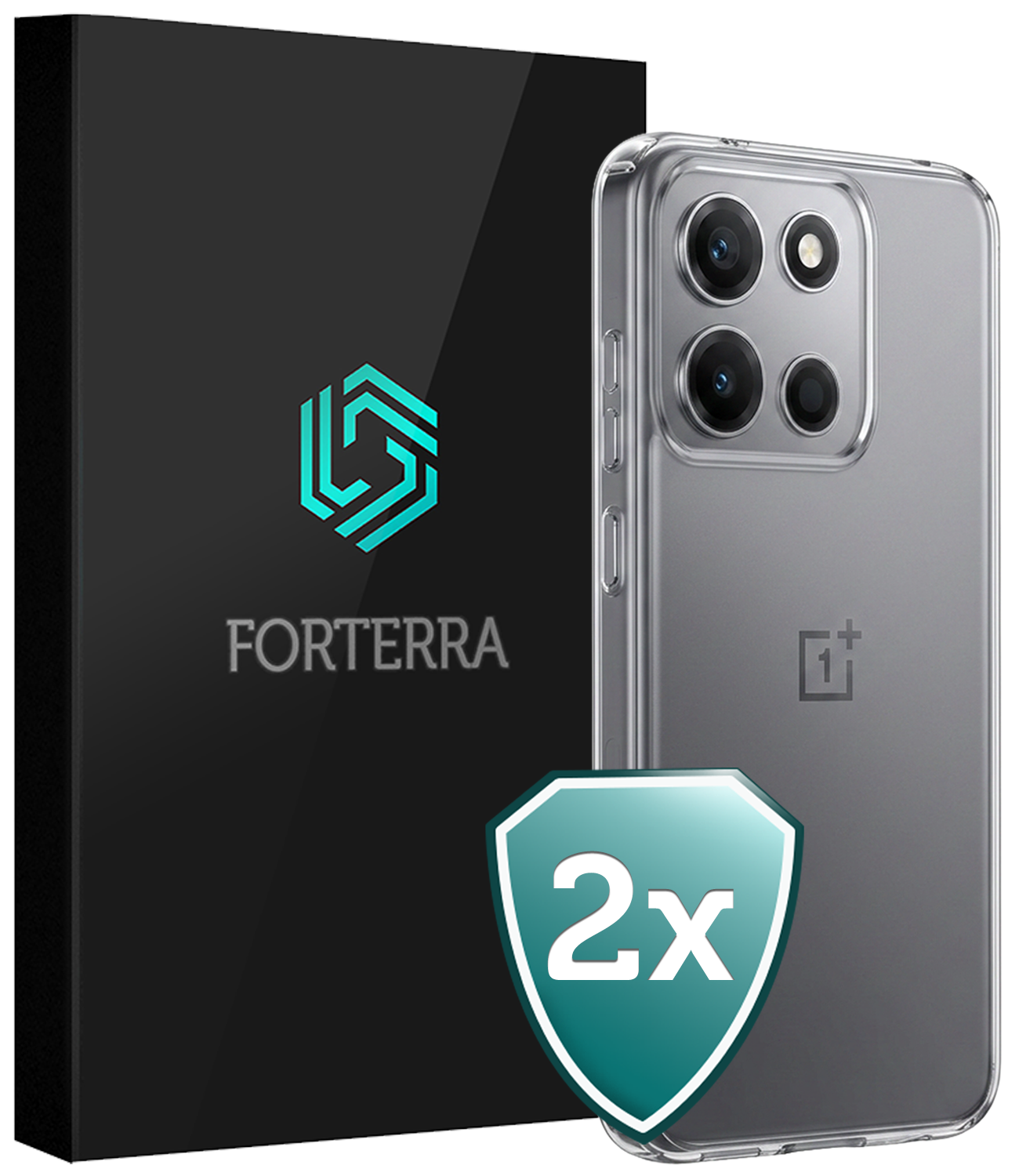 Forterra Forterra OnePlus Nord 6 Hoesje Siliconen - Transparant - 2 PACK