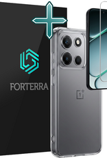 Forterra Forterra OnePlus Nord 6 Hoesje Siliconen Met Screenprotector - Transparant