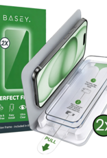 BASEY. BASEY. iPhone 15 Plus Screenprotector Perfect Fit Kit - 2 PACK