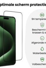 BASEY. BASEY. iPhone 15 Pro Max Screenprotector Perfect Fit Kit - 2 PACK
