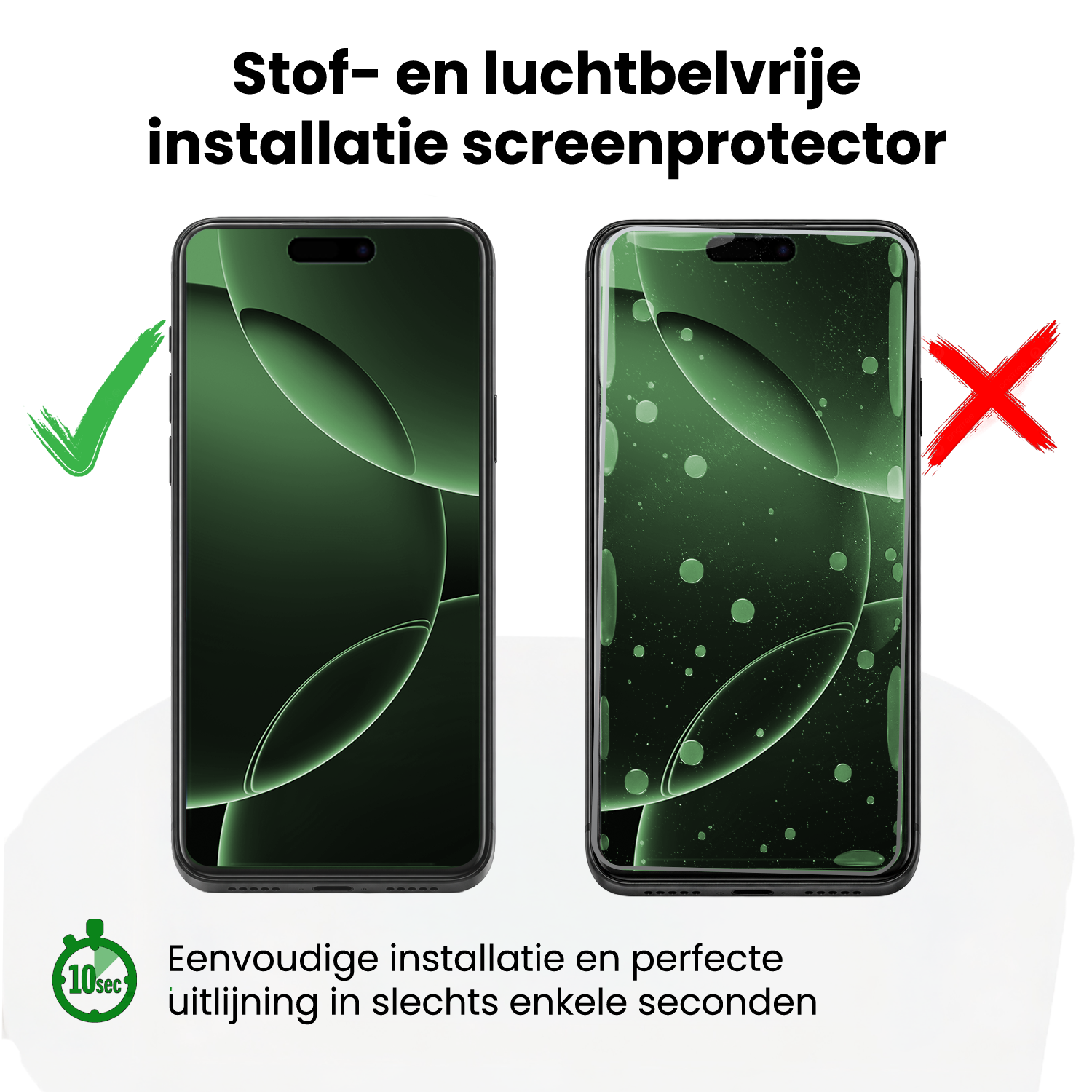 BASEY. BASEY. iPhone 16 Pro Screenprotector Perfect Fit Kit - 2 PACK