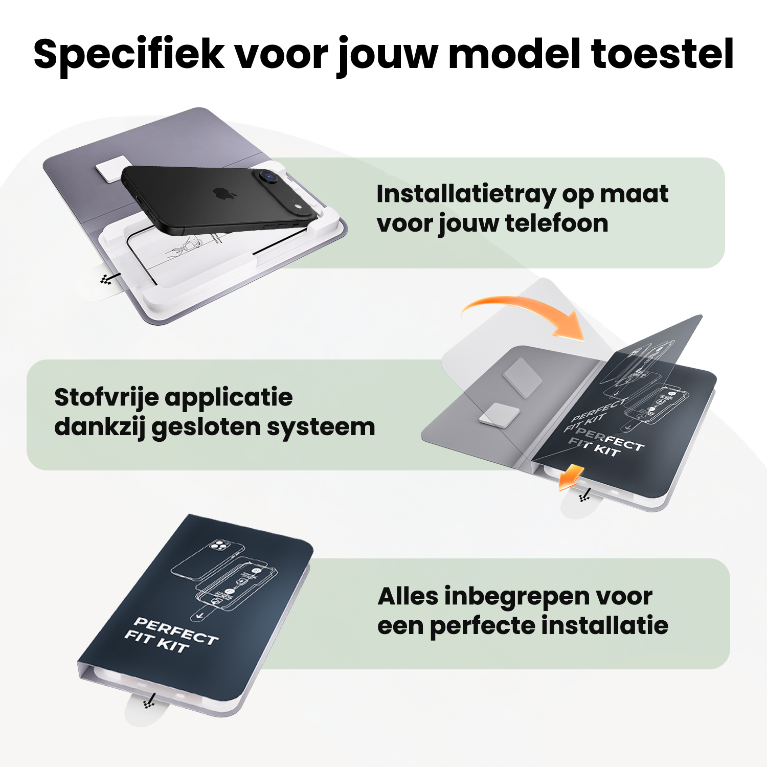 BASEY. BASEY. iPhone Air Screenprotector Perfect Fit Kit - 2 PACK