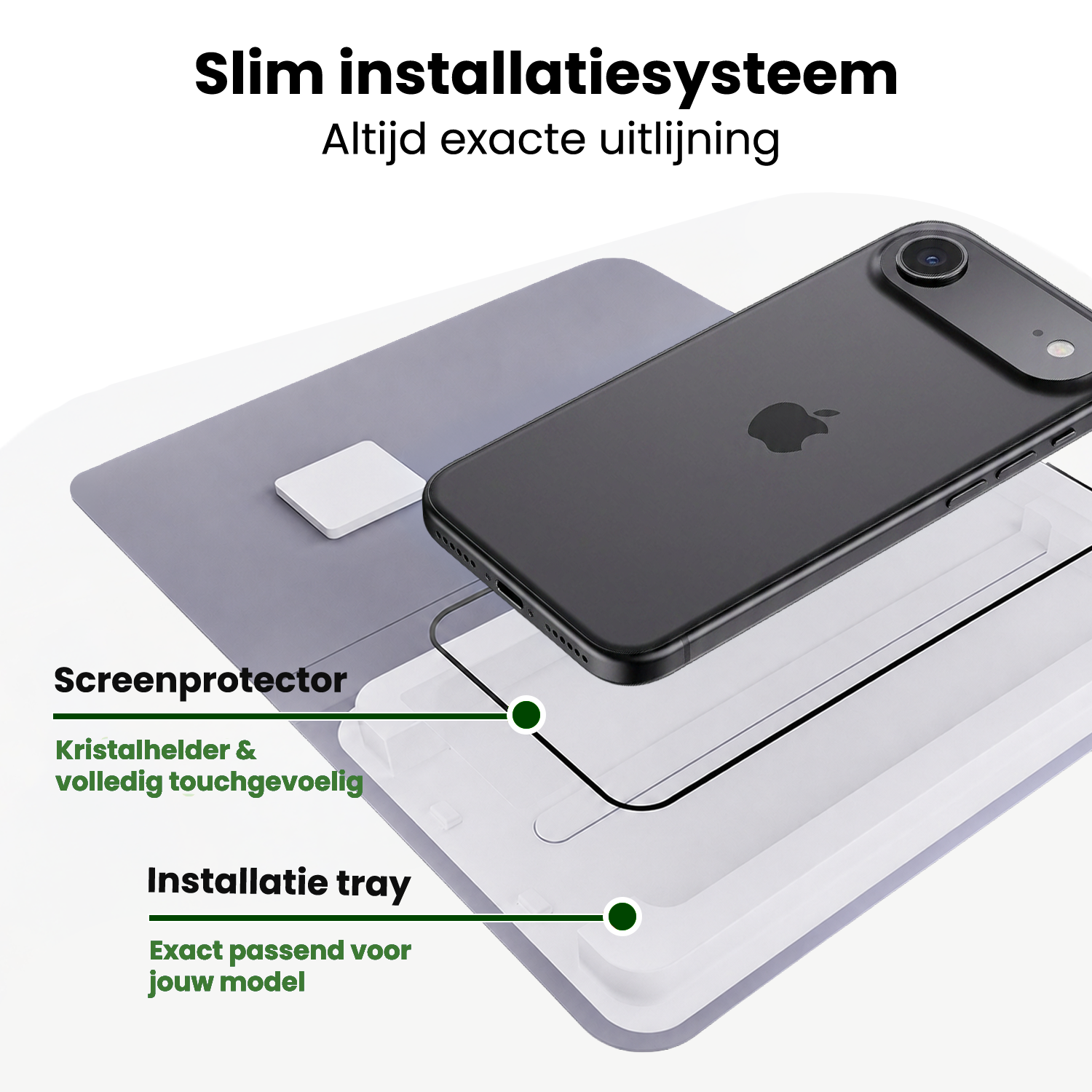 BASEY. BASEY. iPhone Air Screenprotector Perfect Fit Kit - 2 PACK