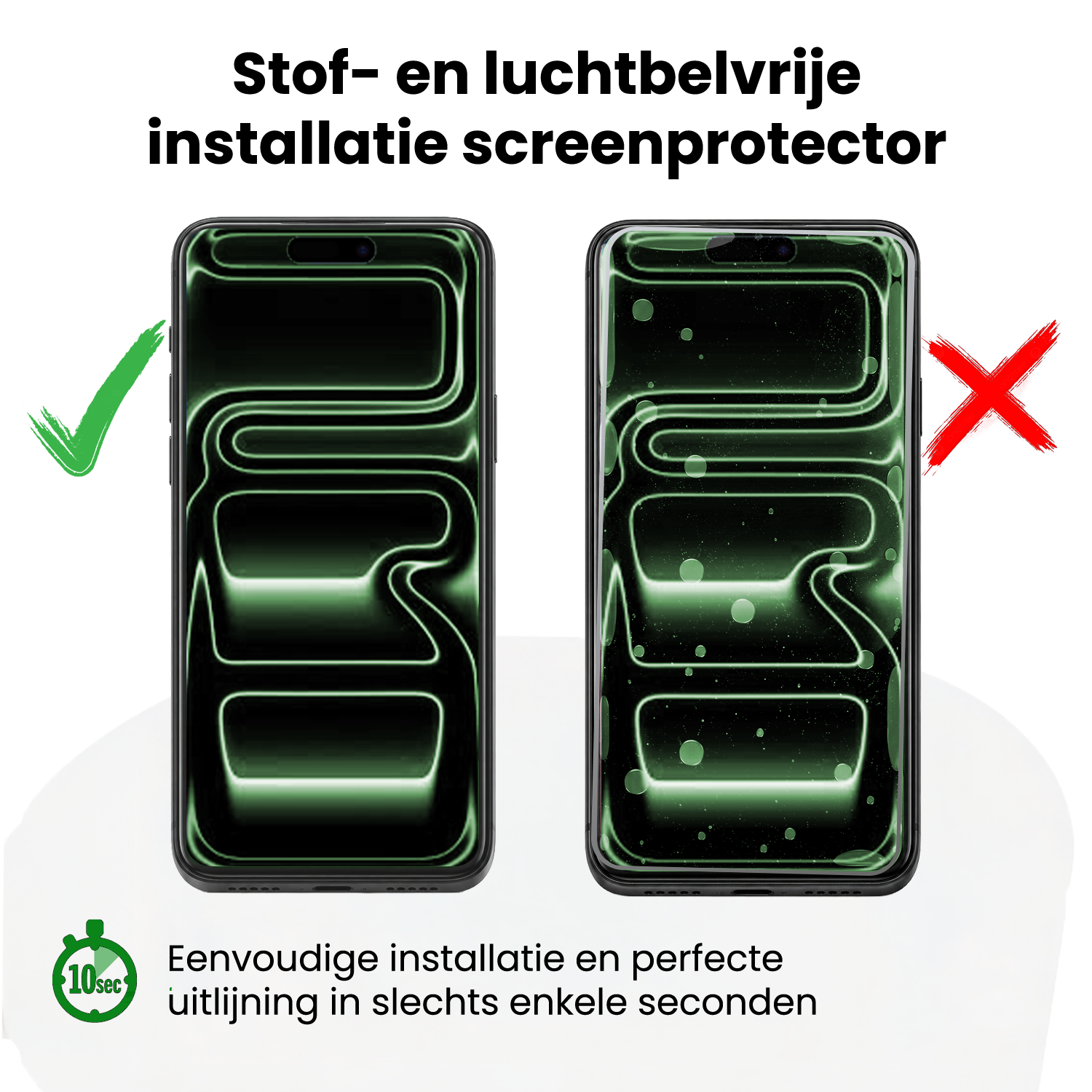 BASEY. BASEY. iPhone 17 Pro Max Screenprotector Perfect Fit Kit - 2 PACK