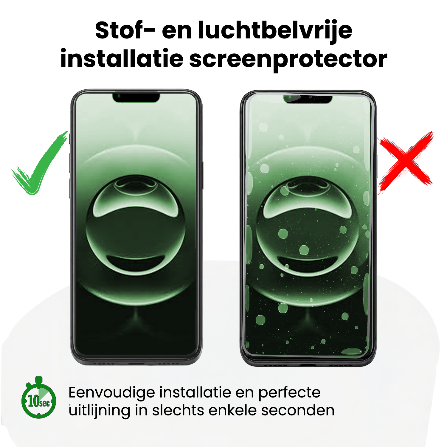 BASEY. BASEY. iPhone 16e Screenprotector Perfect Fit Kit - 2 PACK