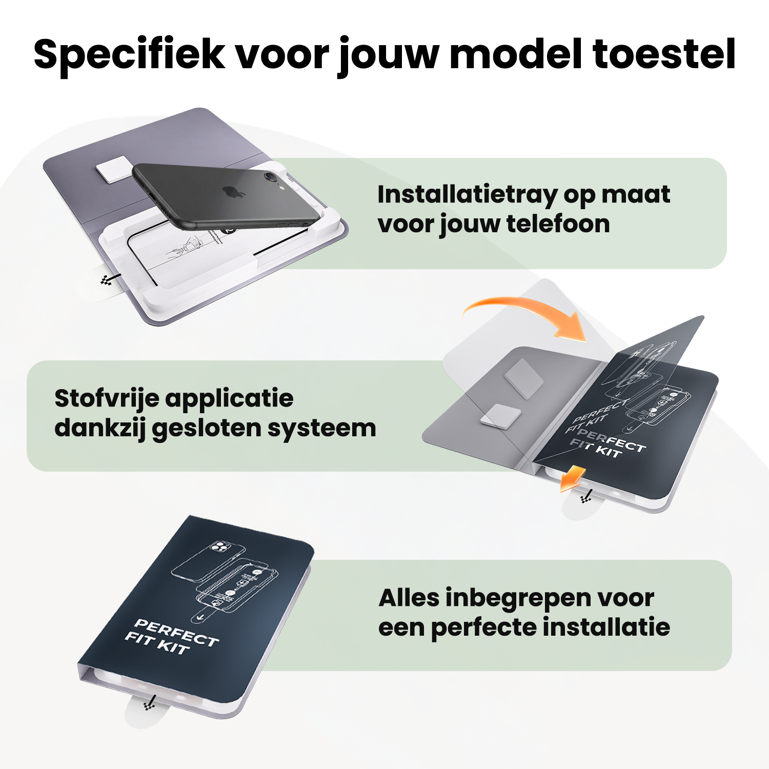BASEY. BASEY. iPhone 16e Screenprotector Perfect Fit Kit - 2 PACK