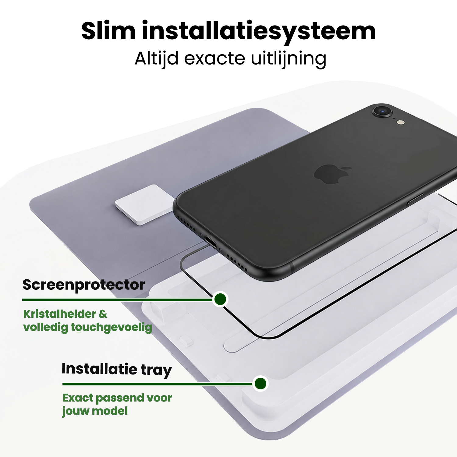 BASEY. BASEY. iPhone 17e Screenprotector Perfect Fit Kit - 2 PACK