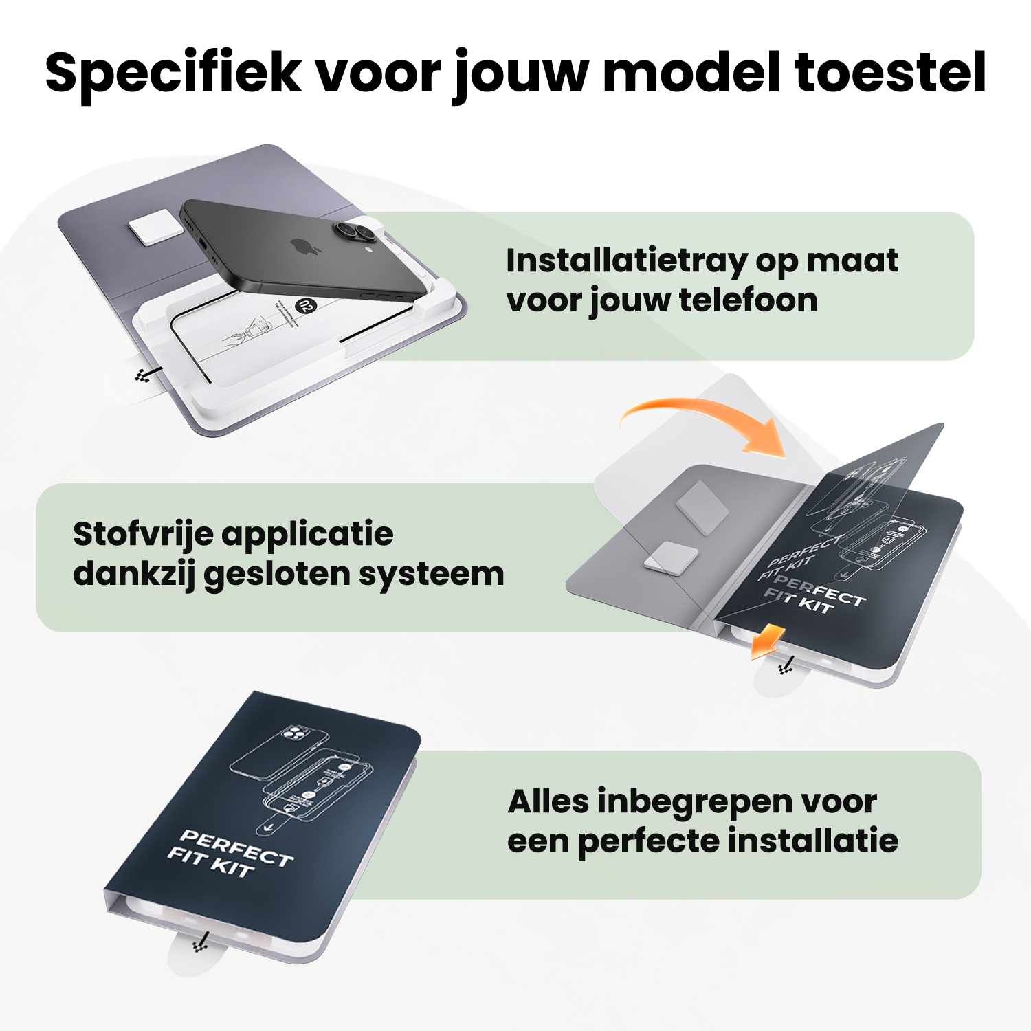 BASEY. BASEY. iPhone 17 Screenprotector Perfect Fit Kit - 2 PACK