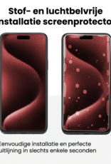 NoXx NoXx iPhone 15 Pro Max Screenprotector Perfect Fit Kit - 2 PACK