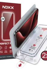 NoXx NoXx iPhone 15 Pro Max Screenprotector Perfect Fit Kit - 2 PACK