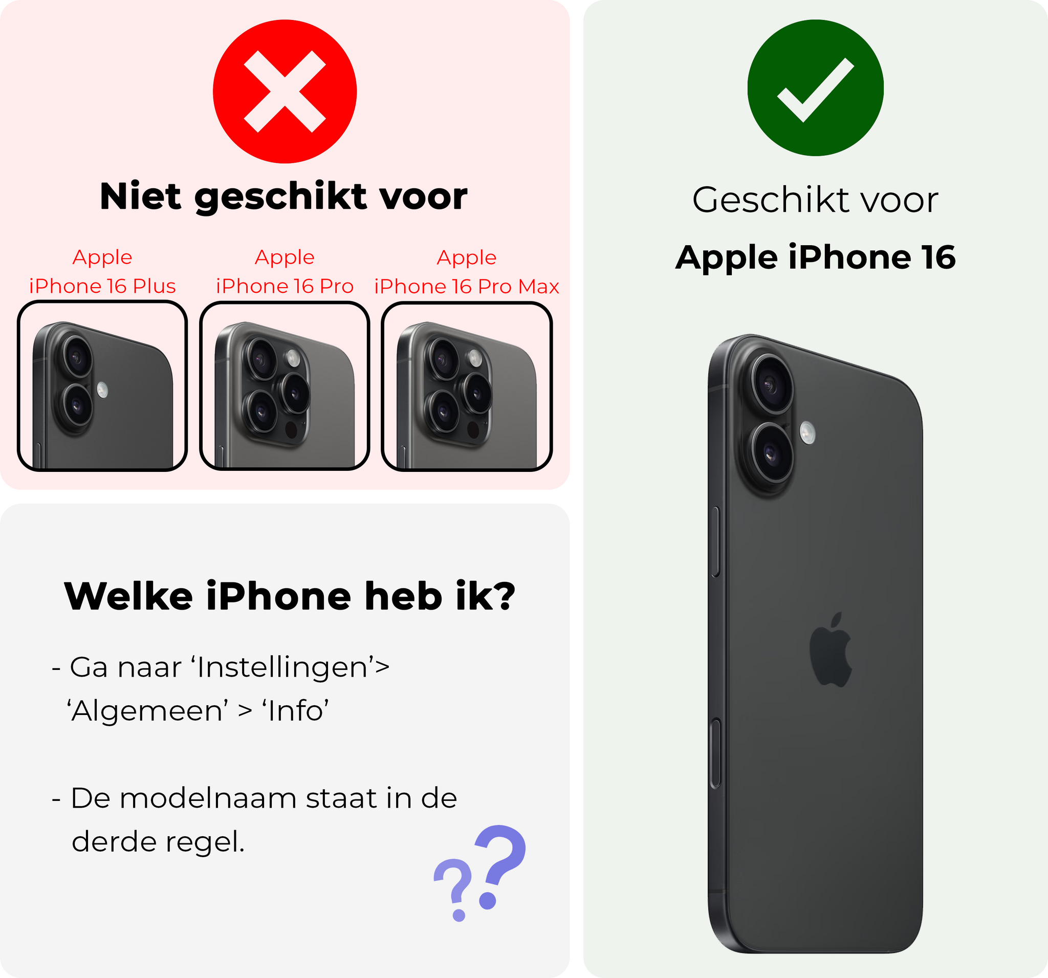 NoXx NoXx iPhone 16 Screenprotector Perfect Fit Kit - 2 PACK