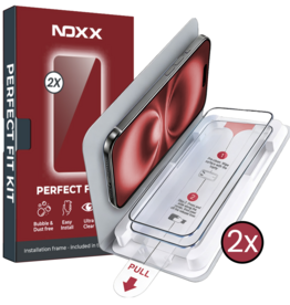 NoXx NoXx iPhone 16 Screenprotector Perfect Fit Kit - 2 PACK