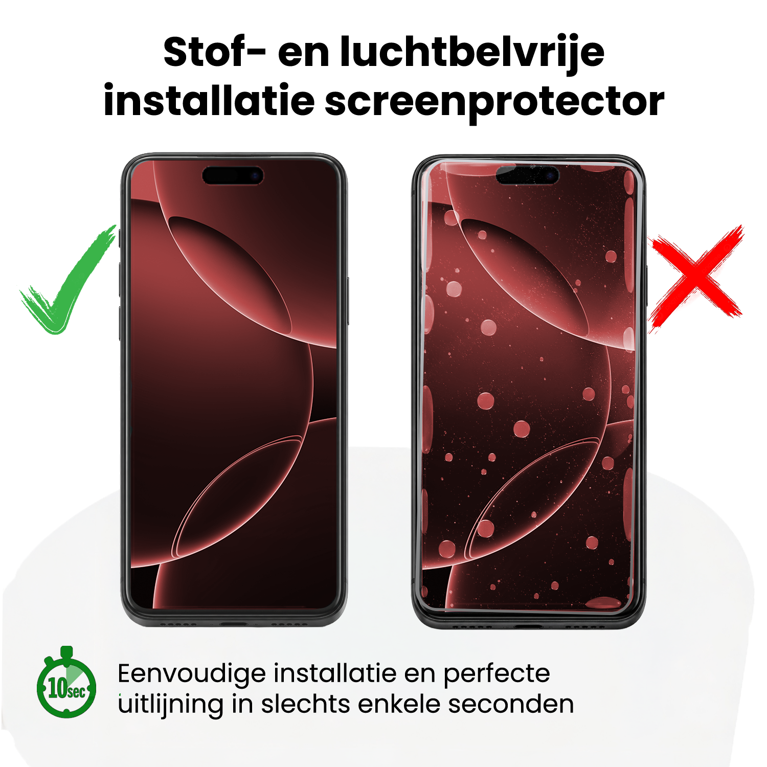 NoXx NoXx iPhone 16 Pro Screenprotector Perfect Fit Kit - 2 PACK