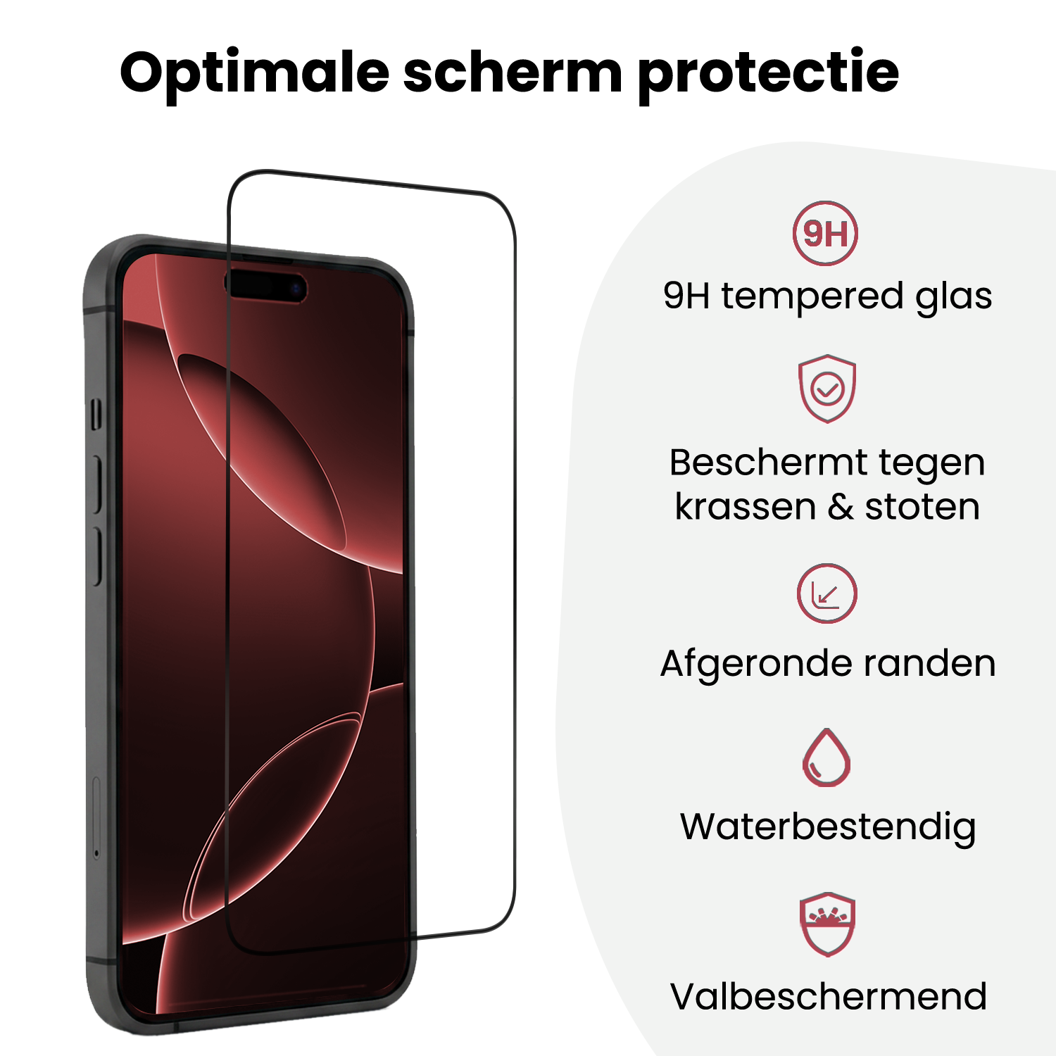NoXx NoXx iPhone 16 Pro Screenprotector Perfect Fit Kit - 2 PACK