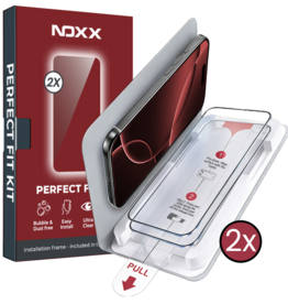 NoXx NoXx iPhone 16 Pro Screenprotector Perfect Fit Kit - 2 PACK