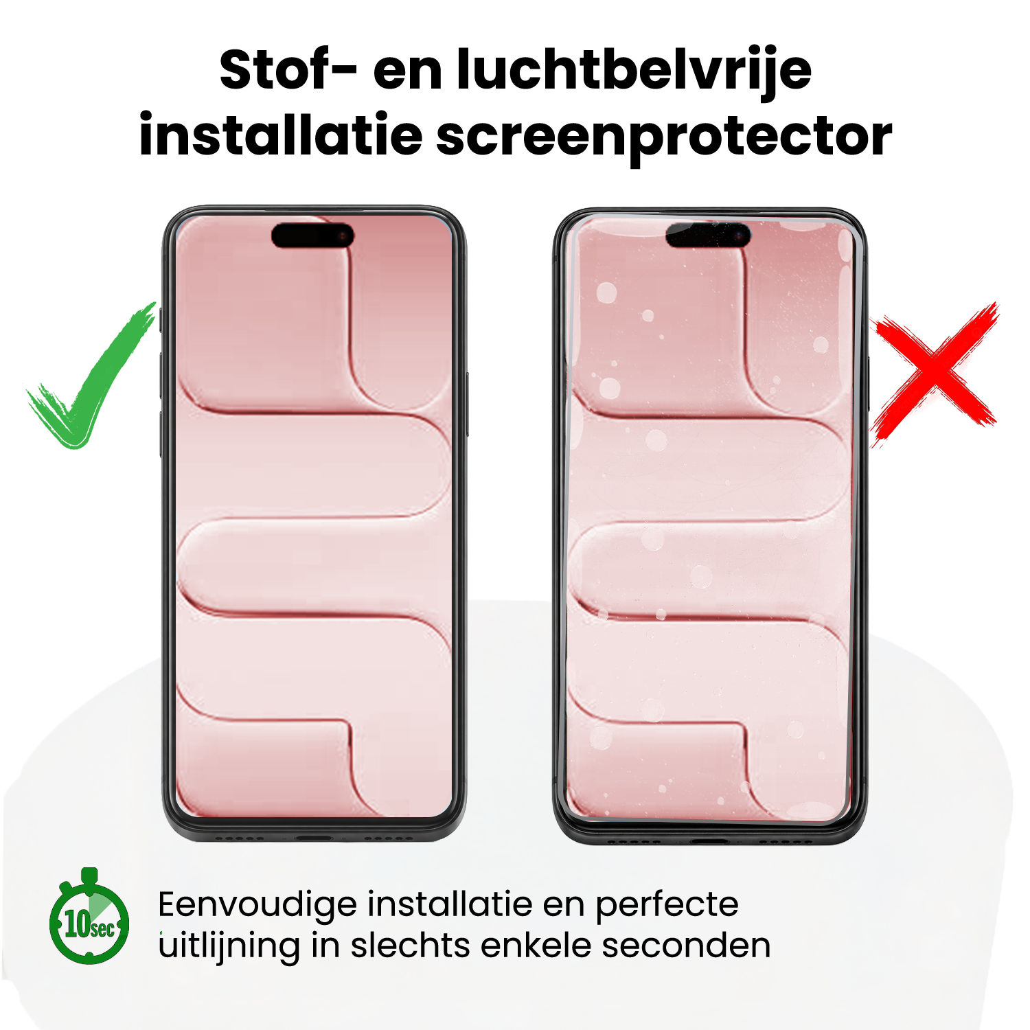 NoXx NoXx iPhone Air Screenprotector Perfect Fit Kit - 2 PACK