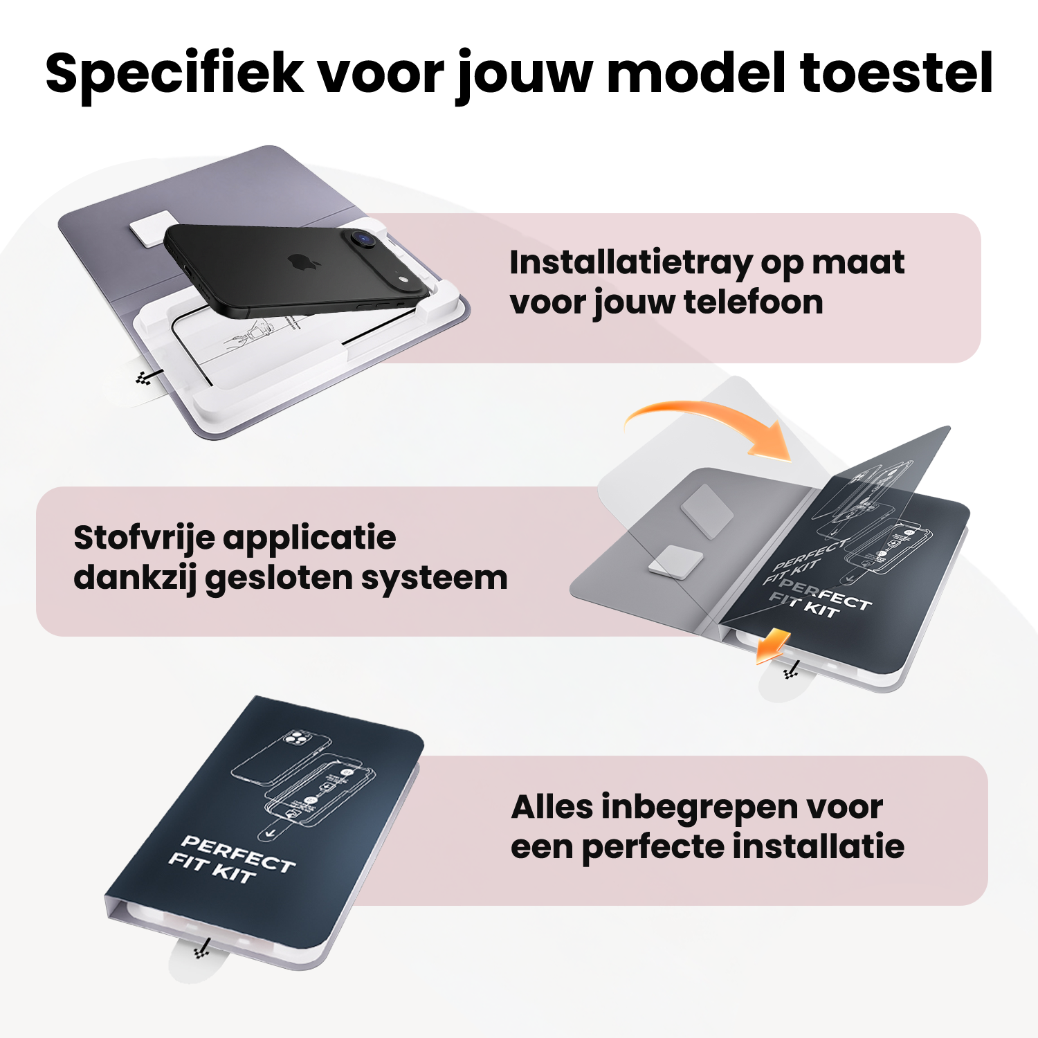NoXx NoXx iPhone Air Screenprotector Perfect Fit Kit - 2 PACK