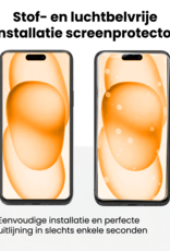 Nomfy Nomfy iPhone 15 Plus Screenprotector Perfect Fit Kit - 2 PACK