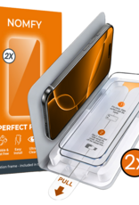 Nomfy Nomfy iPhone 16 Pro Max Screenprotector Perfect Fit Kit - 2 PACK