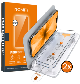 Nomfy Nomfy iPhone 17 Screenprotector Perfect Fit Kit - 2 PACK