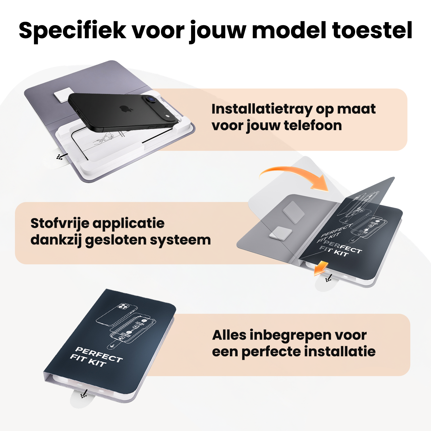 Nomfy Nomfy iPhone Air Screenprotector Perfect Fit Kit - 2 PACK