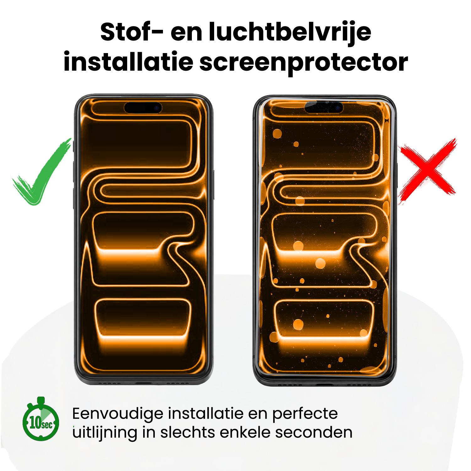 Nomfy Nomfy iPhone 17 Pro Screenprotector Perfect Fit Kit - 2 PACK