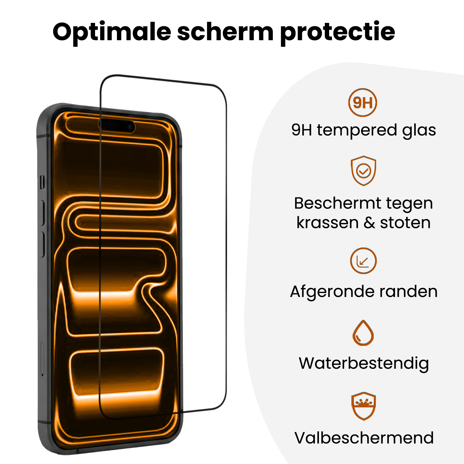 Nomfy Nomfy iPhone 17 Pro Screenprotector Perfect Fit Kit - 2 PACK