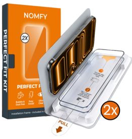 Nomfy Nomfy iPhone 17 Pro Max Screenprotector Perfect Fit Kit - 2 PACK